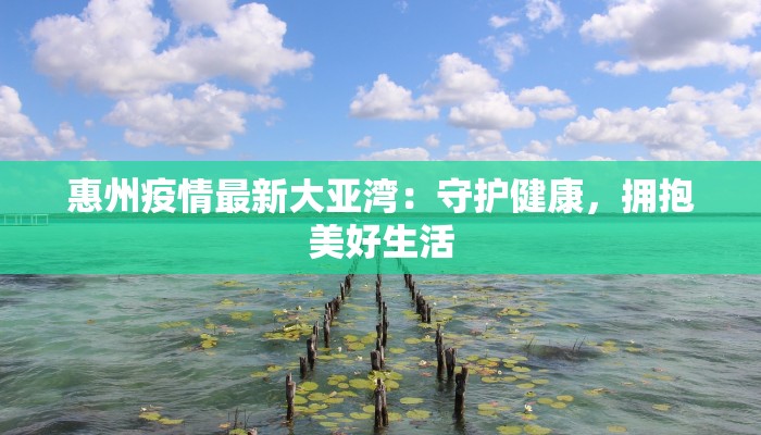惠州疫情最新大亚湾：守护健康，拥抱美好生活