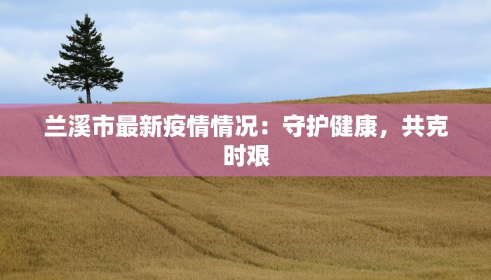 兰溪市最新疫情情况：守护健康，共克时艰