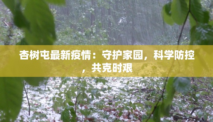 杏树屯最新疫情:守护家园,科学防控,共克时艰 杏树屯最新疫情:守护家园,科学防控,共克时艰