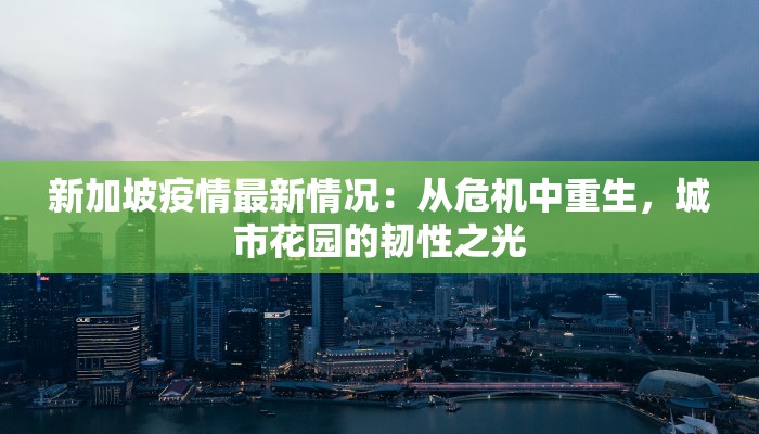 新加坡疫情最新情况：从危机中重生，城市花园的韧性之光