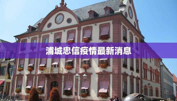 浦城忠信疫情最新消息