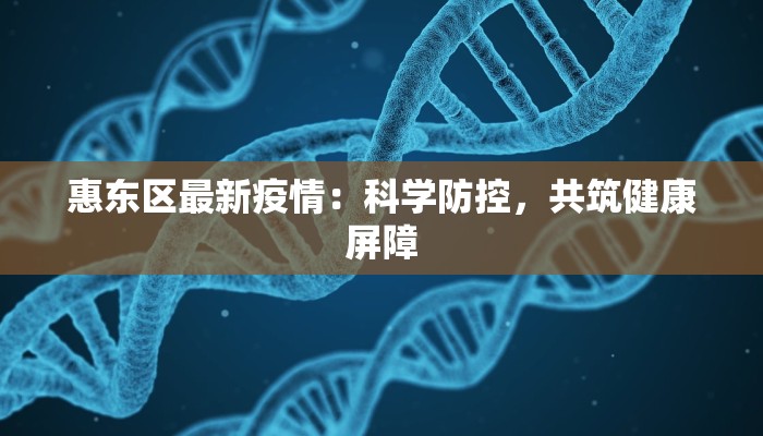 惠东区最新疫情：科学防控，共筑健康屏障