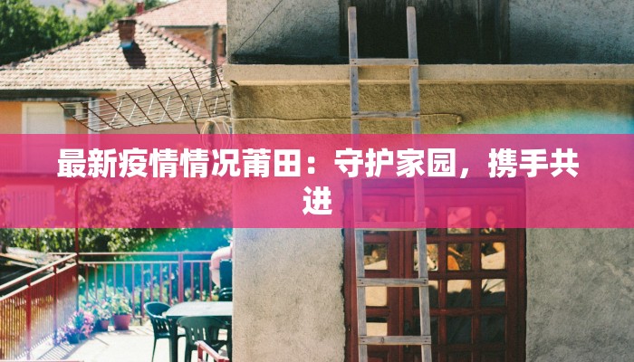 最新疫情情况莆田：守护家园，携手共进