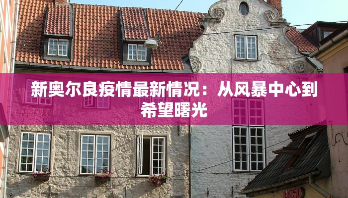 新奥尔良疫情最新情况：从风暴中心到希望曙光