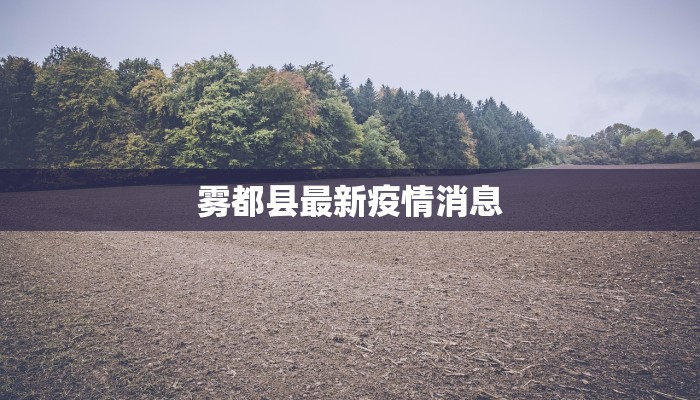雾都县最新疫情消息