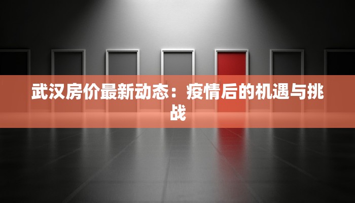 武汉房价最新动态：疫情后的机遇与挑战