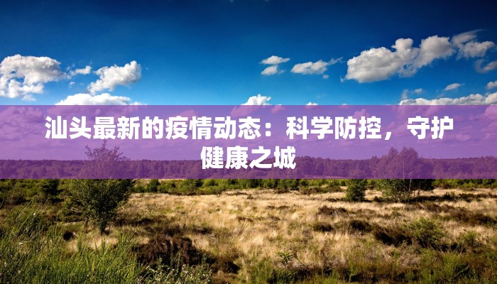 汕头最新的疫情动态:科学防控,守护健康之城 汕头最新的疫情动态:科学防控,守护健康之城
