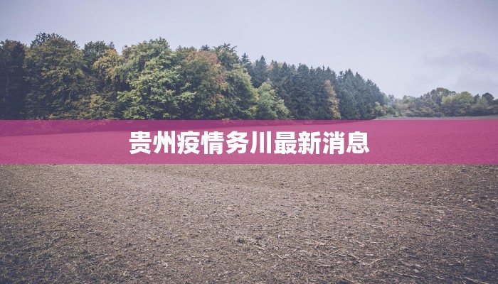 贵州疫情务川最新消息