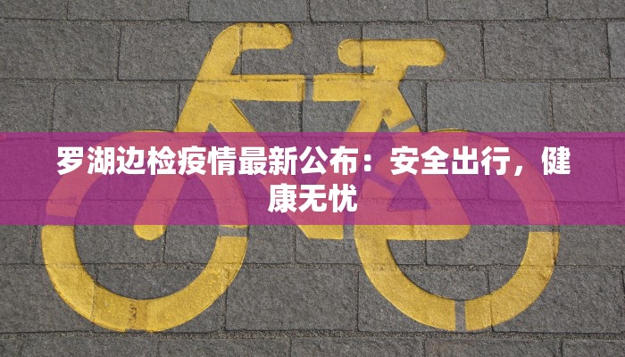 罗湖边检疫情最新公布：安全出行，健康无忧