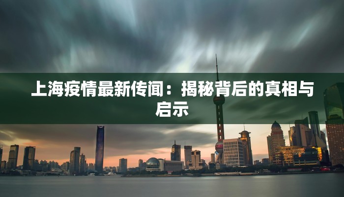 上海疫情最新传闻：揭秘背后的真相与启示