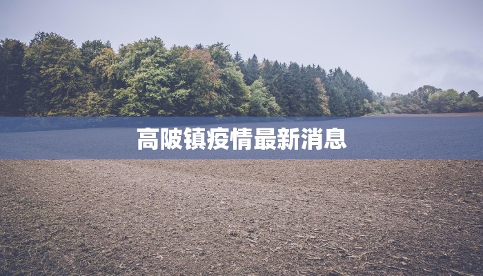 高陂镇疫情最新消息