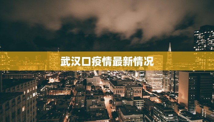 武汉口疫情最新情况