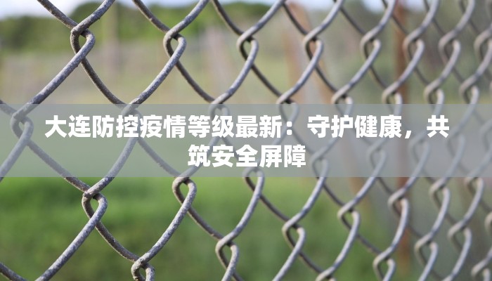 大连防控疫情等级最新：守护健康，共筑安全屏障