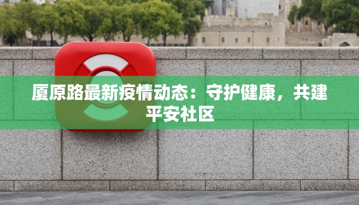 厦原路最新疫情动态：守护健康，共建平安社区