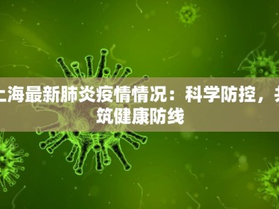 上海最新肺炎疫情情况：科学防控，共筑健康防线