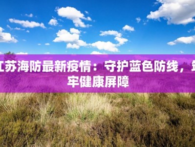江苏海防最新疫情：守护蓝色防线，筑牢健康屏障