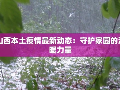 山西本土疫情最新动态：守护家园的温暖力量