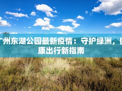 广州东湖公园最新疫情：守护绿洲，健康出行新指南