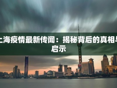 上海疫情最新传闻：揭秘背后的真相与启示