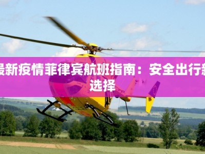 最新疫情菲律宾航班指南：安全出行新选择