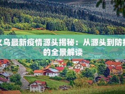 义乌最新疫情源头揭秘：从源头到防控的全景解读