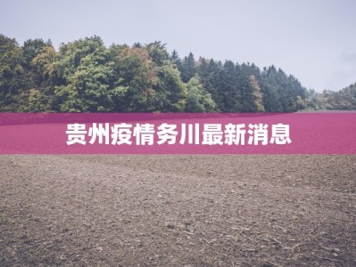 贵州疫情务川最新消息