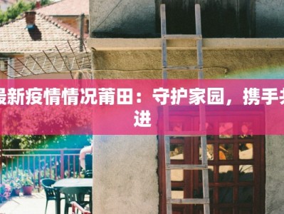 最新疫情情况莆田：守护家园，携手共进