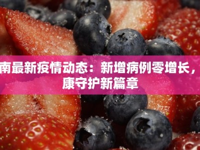 云南最新疫情动态：新增病例零增长，健康守护新篇章