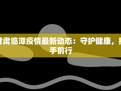 甘肃临潭疫情最新动态：守护健康，携手前行