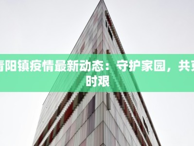 青阳镇疫情最新动态：守护家园，共克时艰
