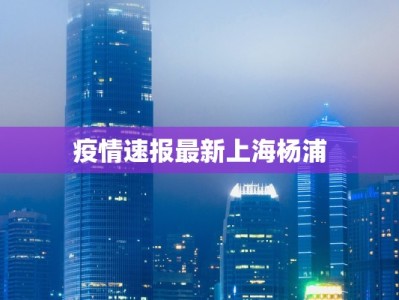 疫情速报最新上海杨浦