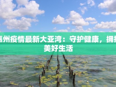 惠州疫情最新大亚湾：守护健康，拥抱美好生活