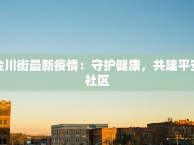 金川街最新疫情：守护健康，共建平安社区