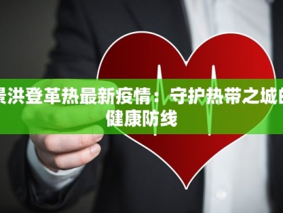 景洪登革热最新疫情：守护热带之城的健康防线