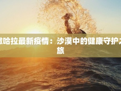 撒哈拉最新疫情：沙漠中的健康守护之旅