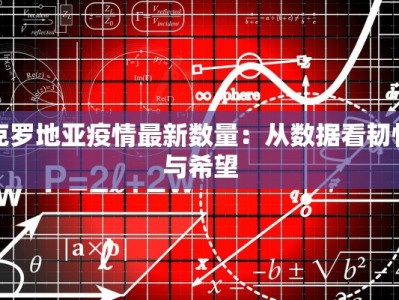 克罗地亚疫情最新数量：从数据看韧性与希望