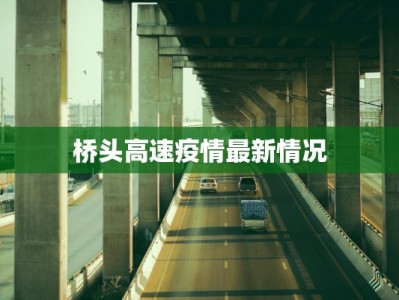 桥头高速疫情最新情况
